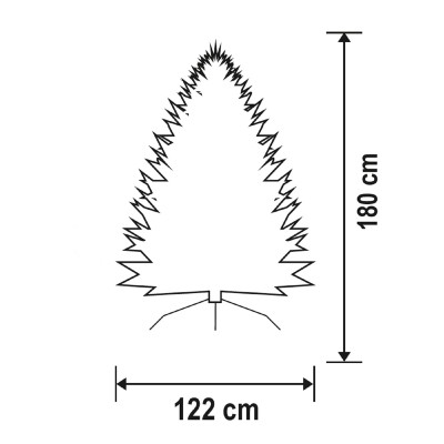 Brad artificial H180 cm D122 cm - KMF 4/180